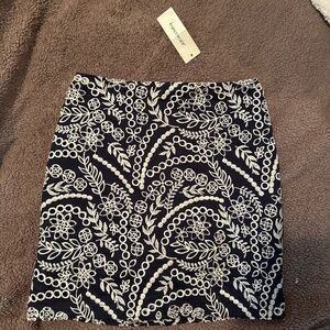 Francesca’s blue and white Patterned skirt